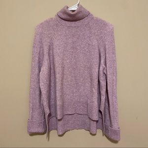 Lavender turtleneck sweater
